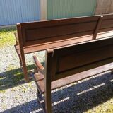 Pair of antique church pews