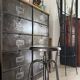 Height-adjustable tripod metal stool