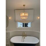 Lustre en verre de murano transparent « tronchi » d50