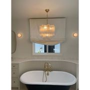 Lustre en verre de murano transparent « tronchi » d50