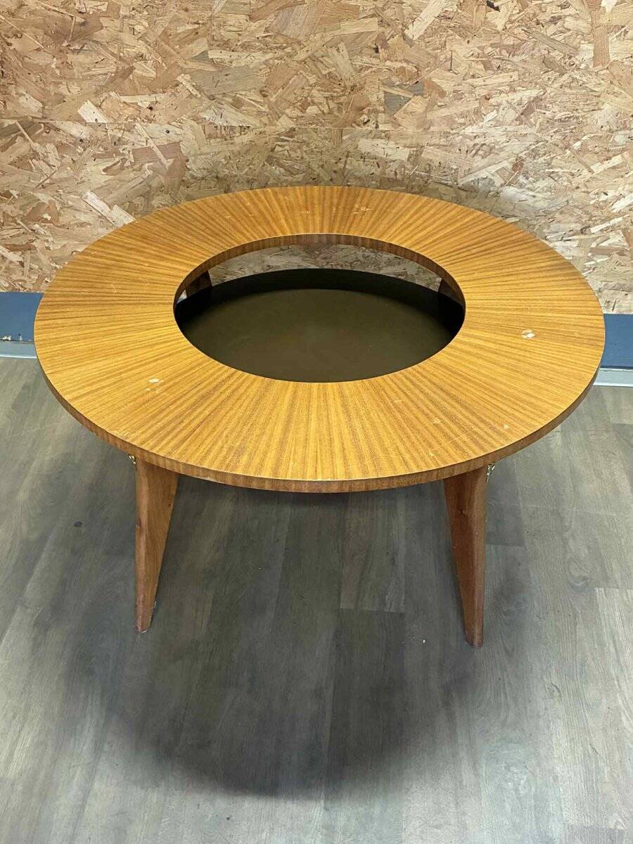 Vintage round coffee table, 1950s