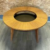 Vintage round coffee table, 1950s