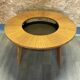 Vintage round coffee table, 1950s
