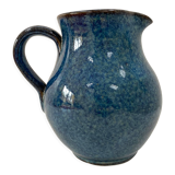 Pichet vase en grès bleu des Manufactures Normand