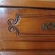 Rustic buffet Louis XV-Regency-jointed-massive wood-snail feet