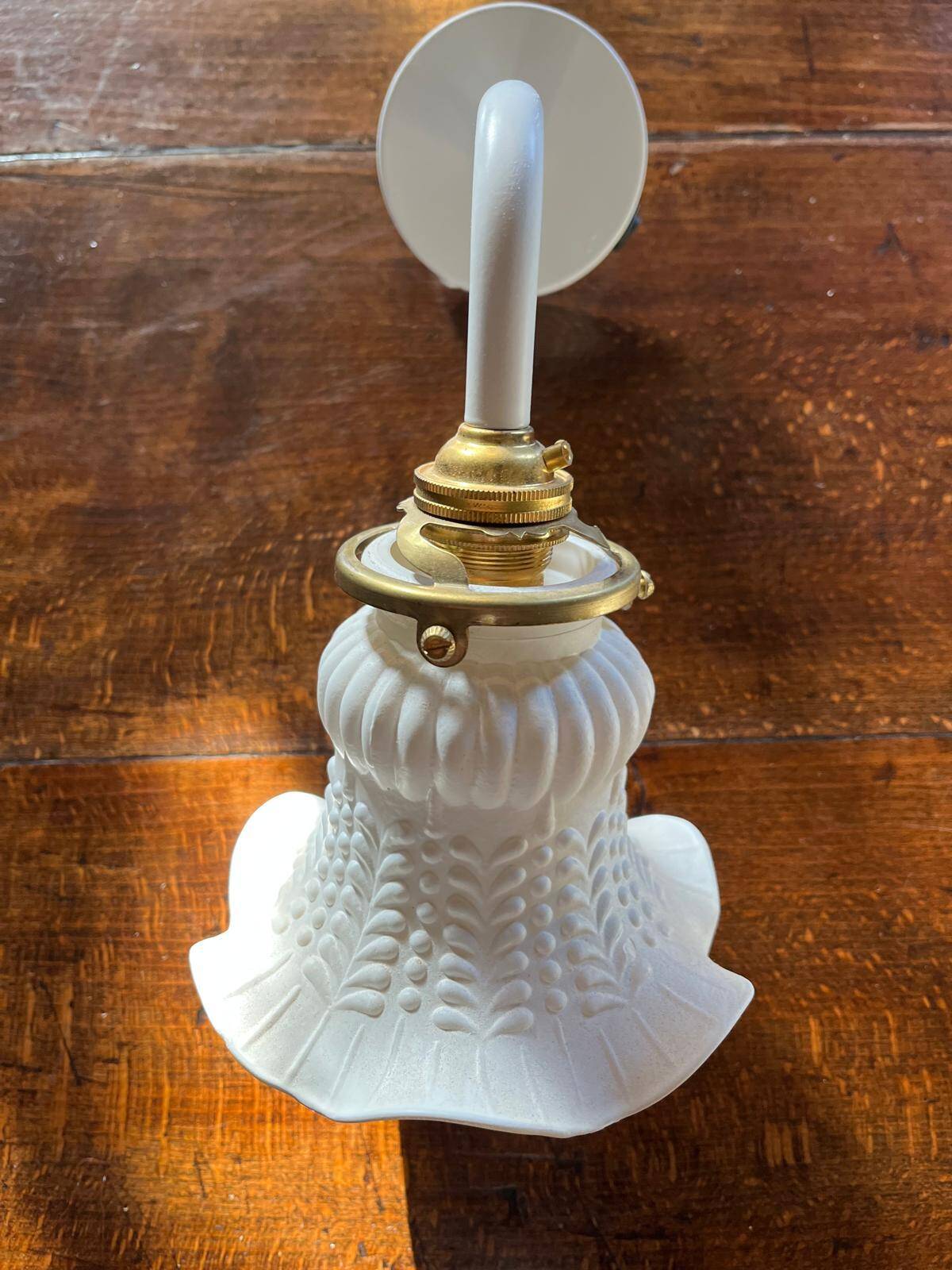 Pair of tulip glass wall lights - Art Deco style