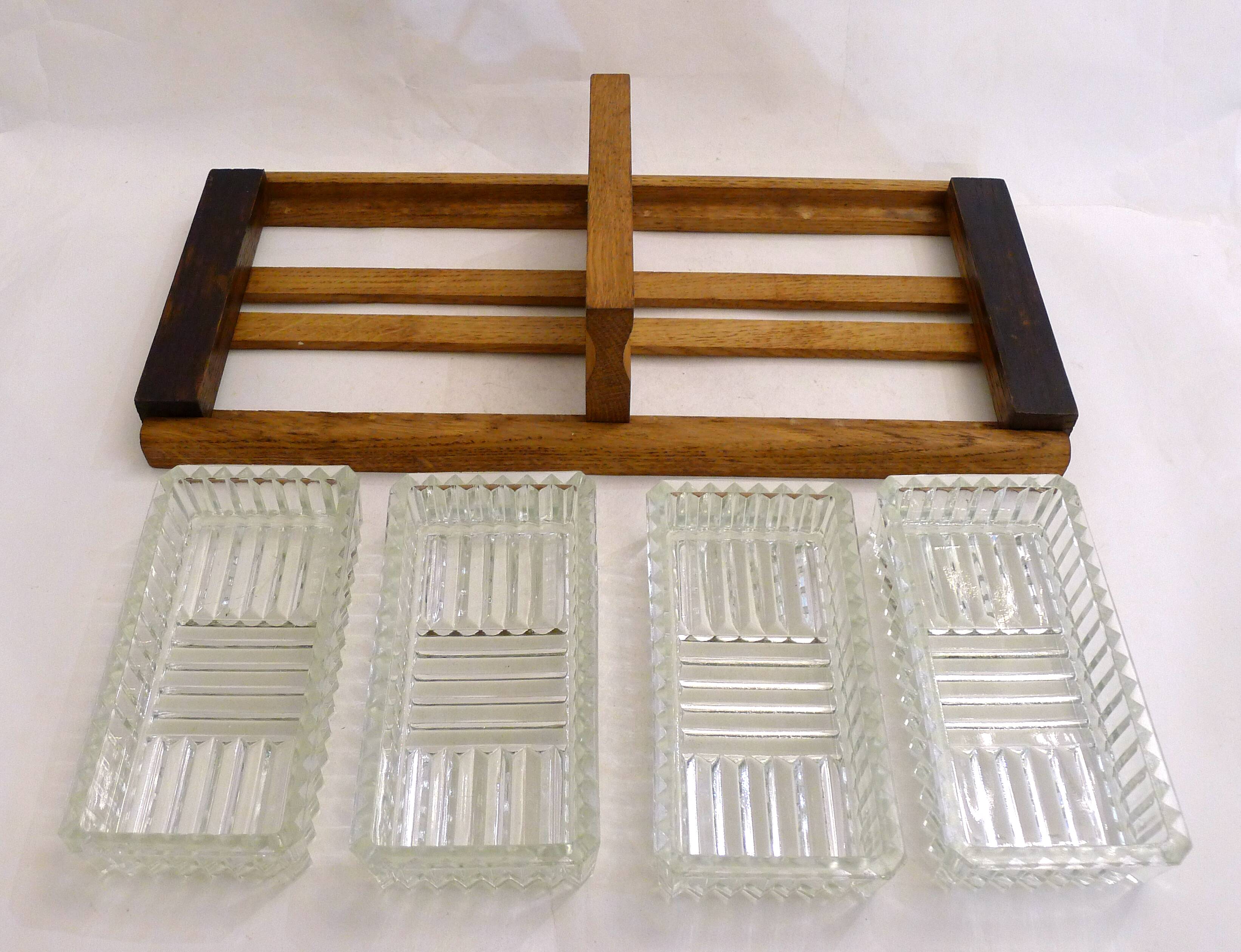 Art Deco mid-century aperitif platter