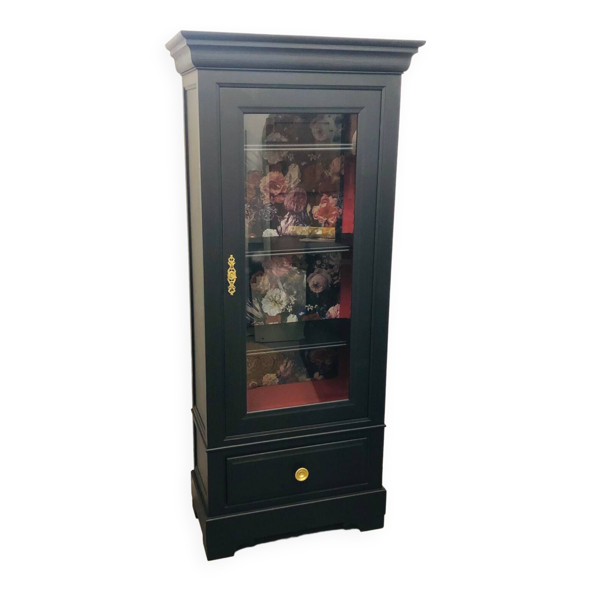 Glass bookcase