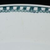 Round art deco faience dish of st amand no digoin