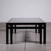 Wood and glass coffee table by Jean-Michel Wilmotte