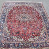 Grand tapis d'Orient Ancien Persan Iran Ispahan - Dim: 4.17 X 3.15 Mètres