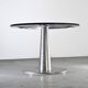 Blown glass and steel dining table by Perrin & Perrin, circa 1990