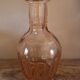 Vase soliflore old glass rosaline neck round belly