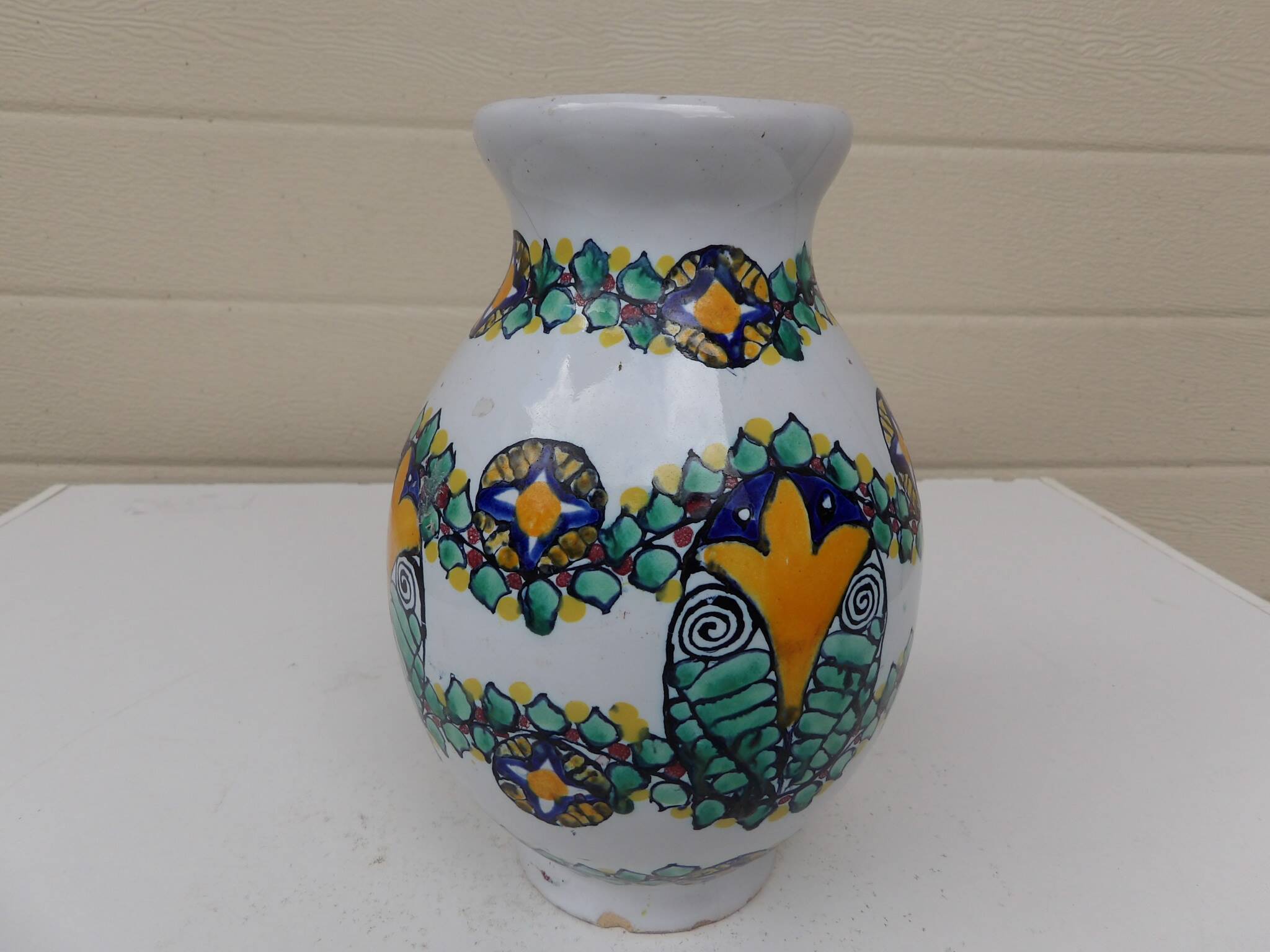 faience vase