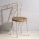 Anciennes chaises d’extérieur blanches (vers 1920). Ensemble de 4 pièces