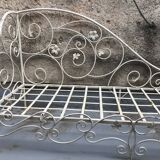 Vintage wrought iron daybed