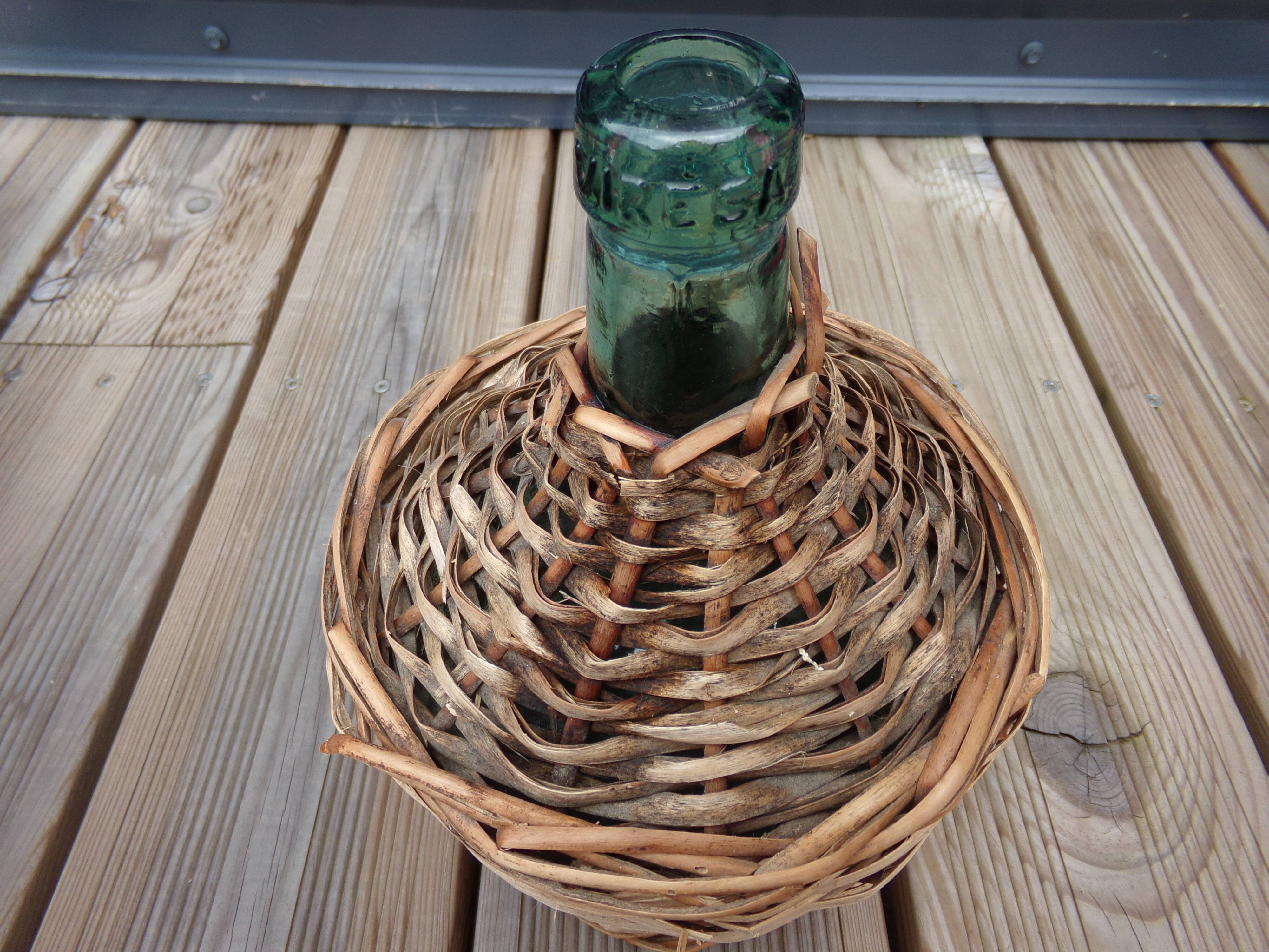 Bonbonne paillée 2 litres