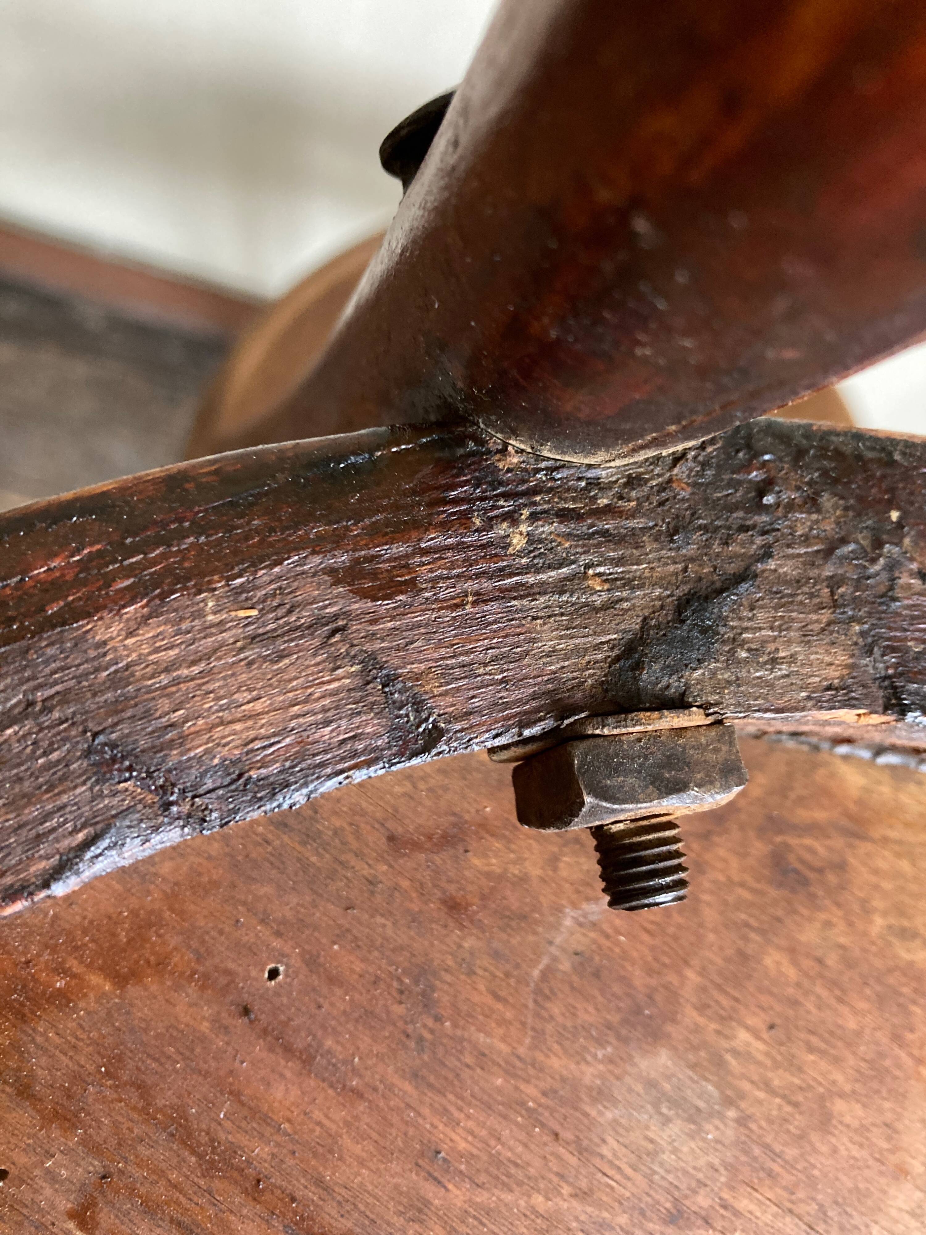 Set of 4 Fischel bistro chairs in bent wood gendarme hat 1920