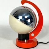 Space age Italian metal and plastic table lamp from 60s