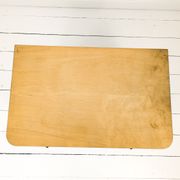 Table de chevet vintage en bois avec tiroir et placard, années 50