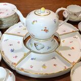 Meissen porseleinen thee- en koffieservies 'Scattered Flowers': 40-delige s