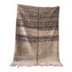 Vintage faded pink and black Berber rug