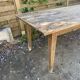 Table de ferme en chêne  à restaurer