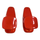 2 orange plastic hooks 70s.