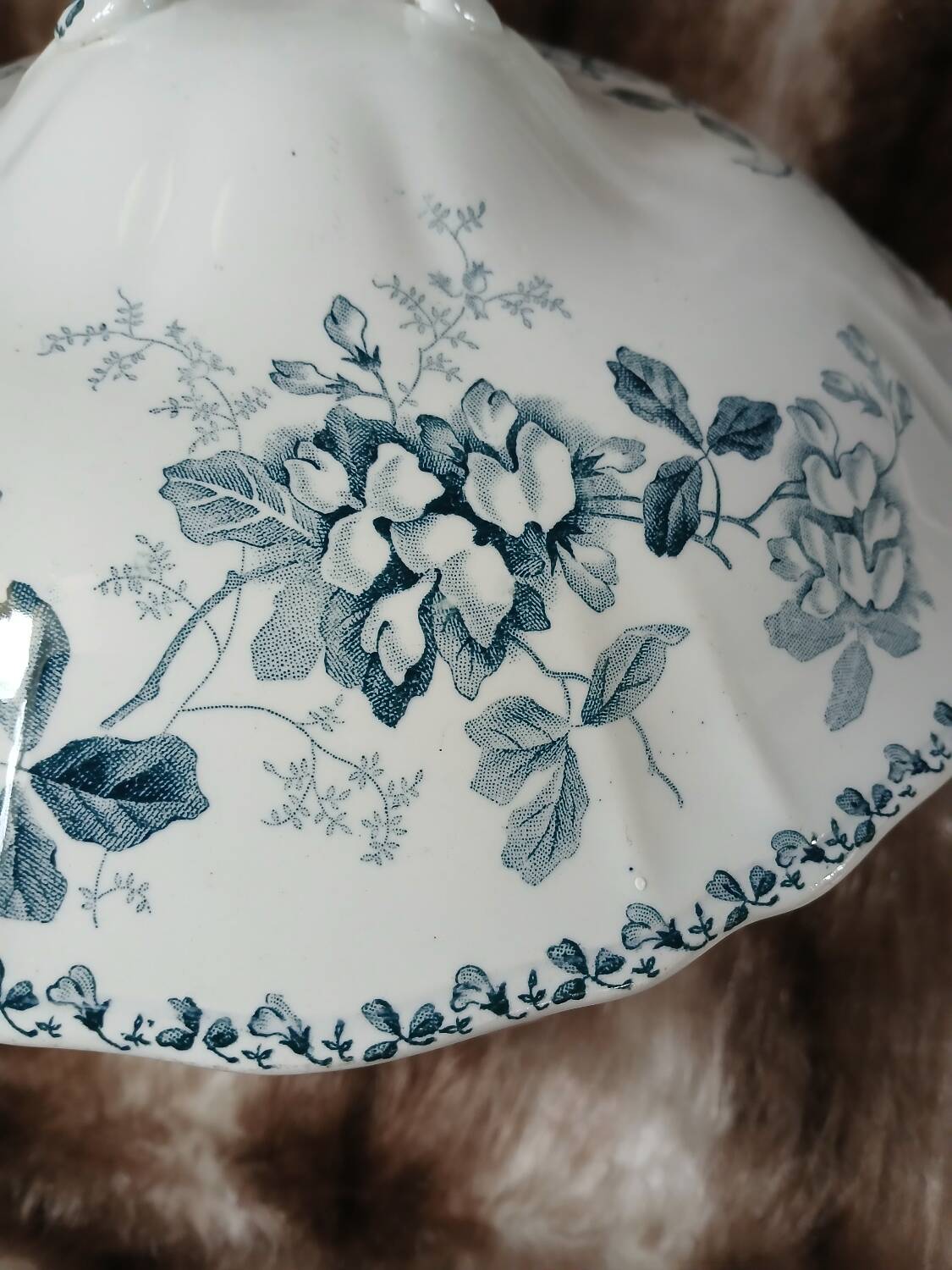 Antique soup tureen in ironstone