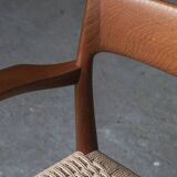 Set of 4 dining chairs, model 57, by Niels O. Moller, Denmark, 1960s