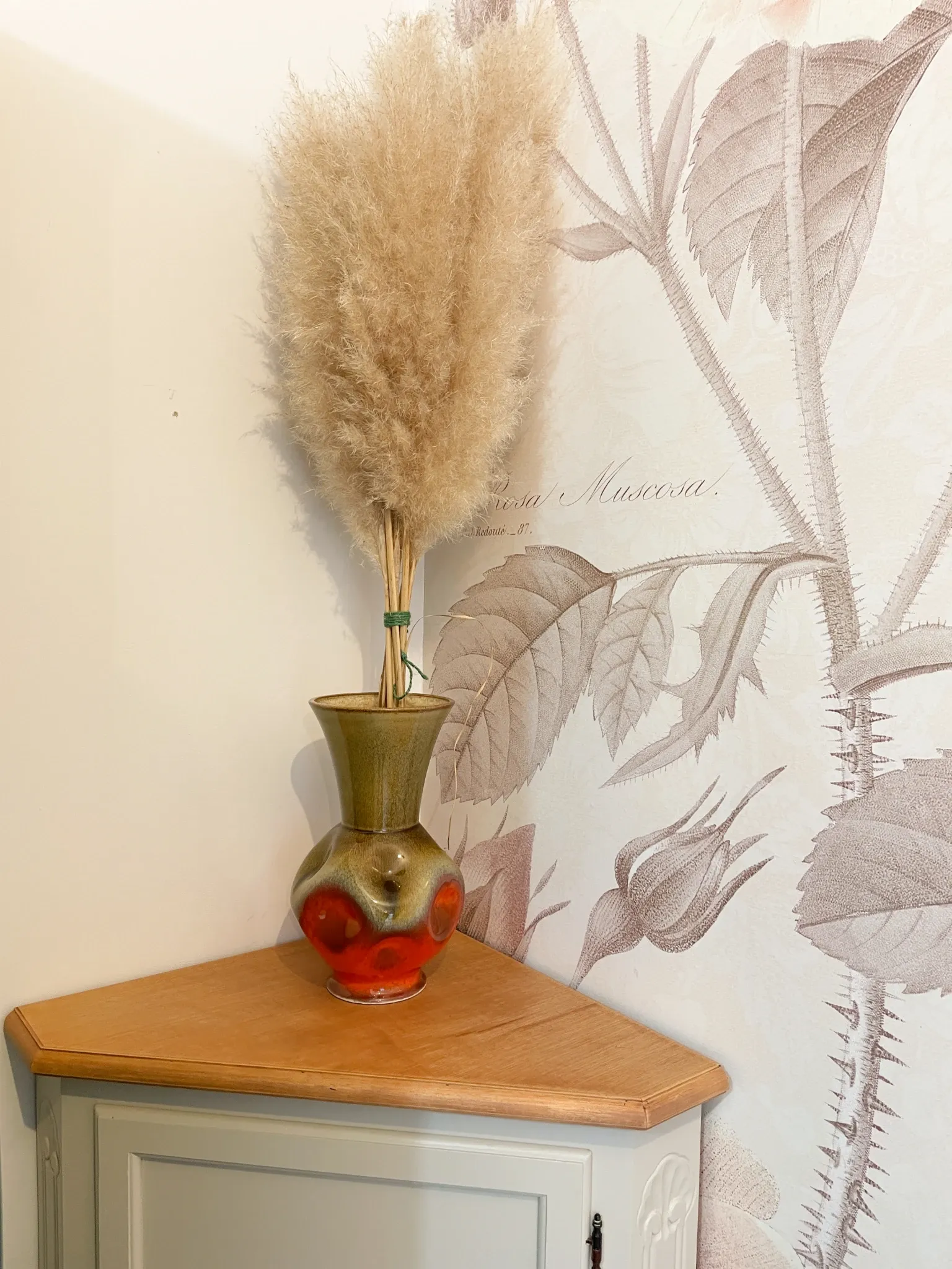 Vase vintage en céramique émaillée