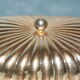 Silver metal butter dish / vintage 50s-60s