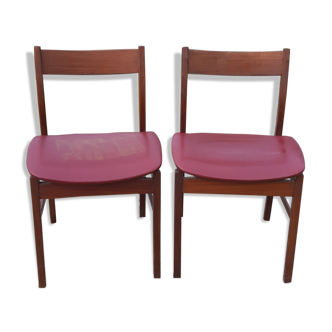 Paire de chaises de style scandinave