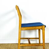 6 Scandinavian oak chairs from the 1960s