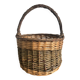 Vintage woven wicker basket, 1950s