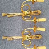Old golden bronze sconces