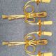Old golden bronze sconces