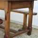 Farmhouse table and two benches, antique wooden farmhouse table, living room furniture, country style, chalet style, decor