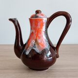 Vallauris earthenware teapot and coffee pot from the 70s