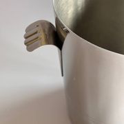 Silver metal champagne bucket