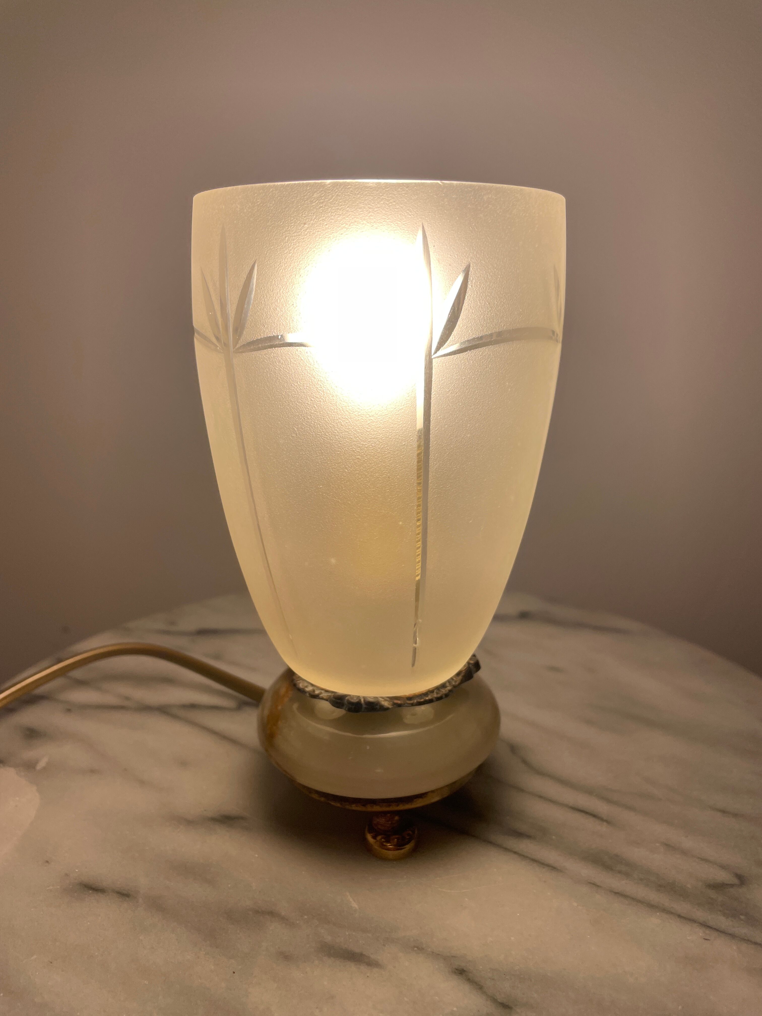 Upcycling table lamp inspired vintage