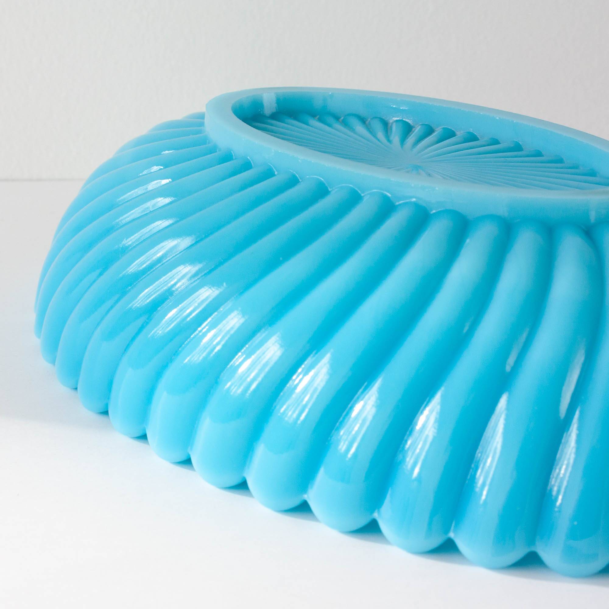 1940s Art Deco Portuguese Glass Bowl by IVIMA