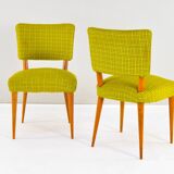 Dining Set Danish Teak and Textile Chairs 50s