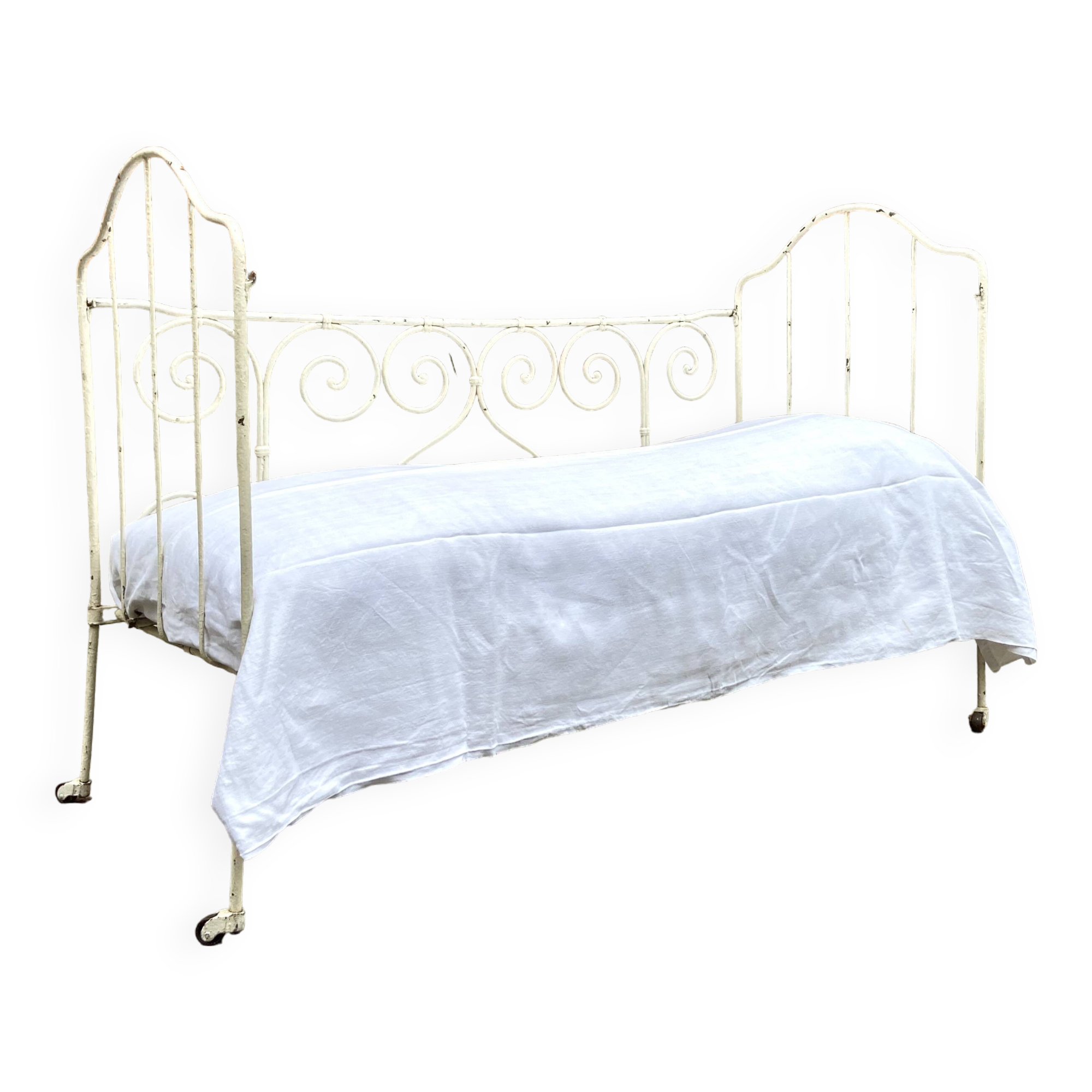 Wrought iron bench bed - 1930s