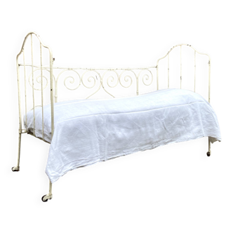 Wrought iron bench bed - 1930s