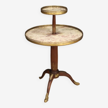 French Round Side Table Of The Early 20th Century