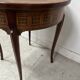 Louis XV style marquetry wood side table, 20th century
