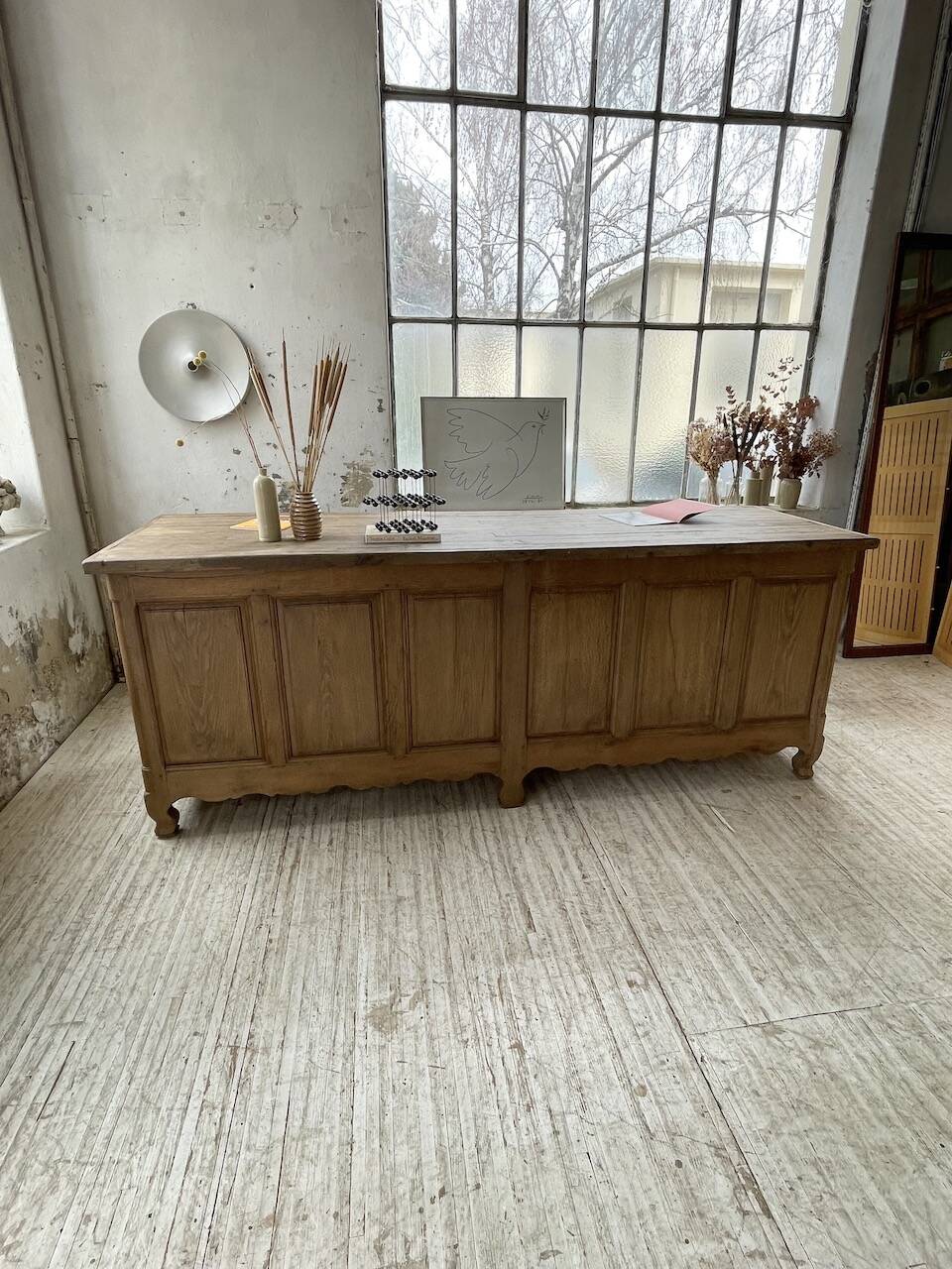 Comptoir en chêne XXL 260 cm