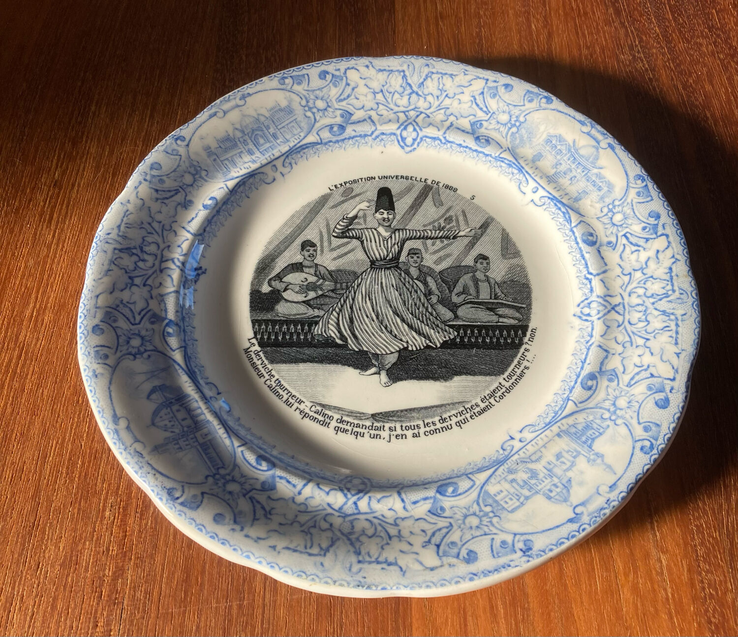 Gien porcelain plate