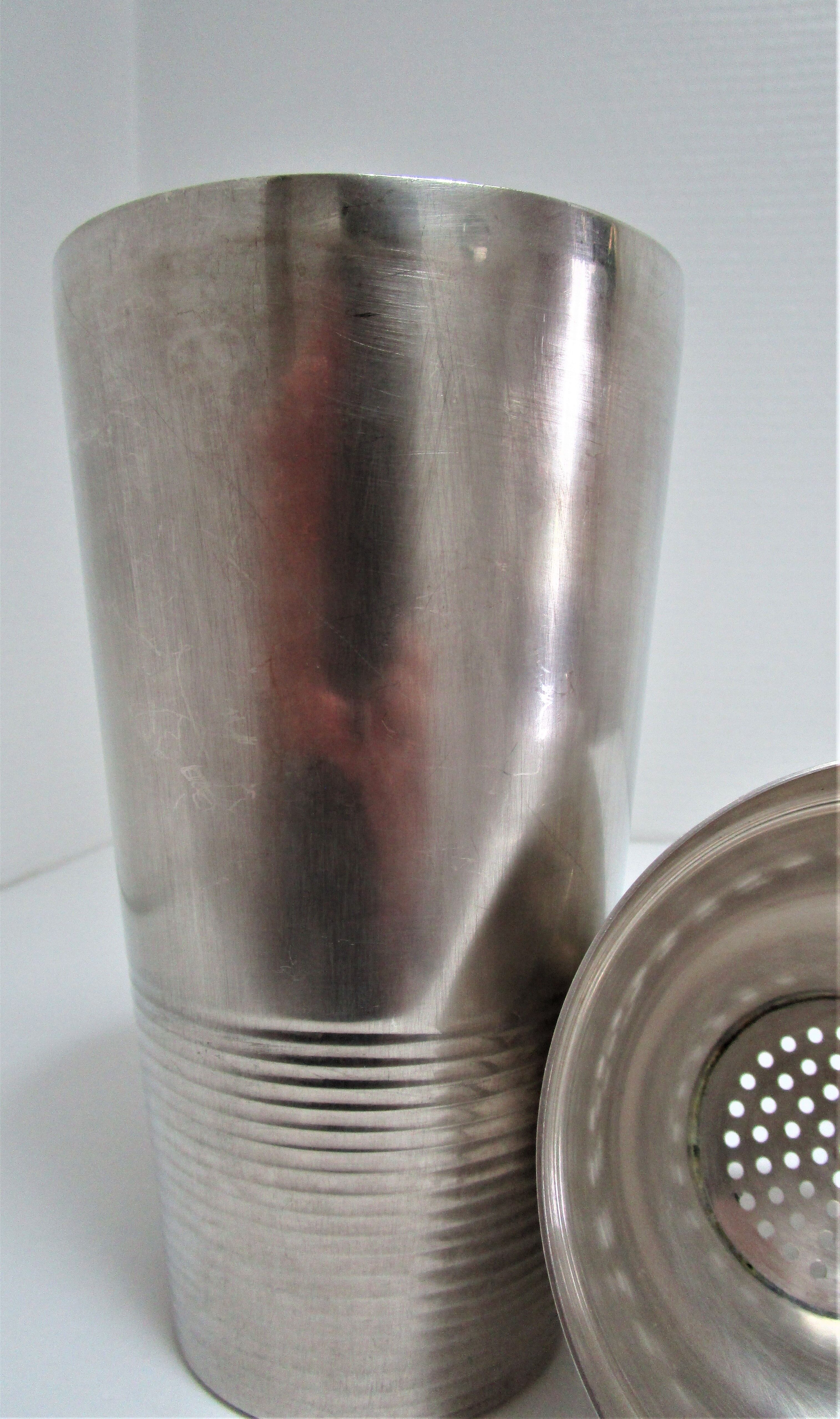 Shaker Gallia Christofle Art Deco silver metal 30/40s
